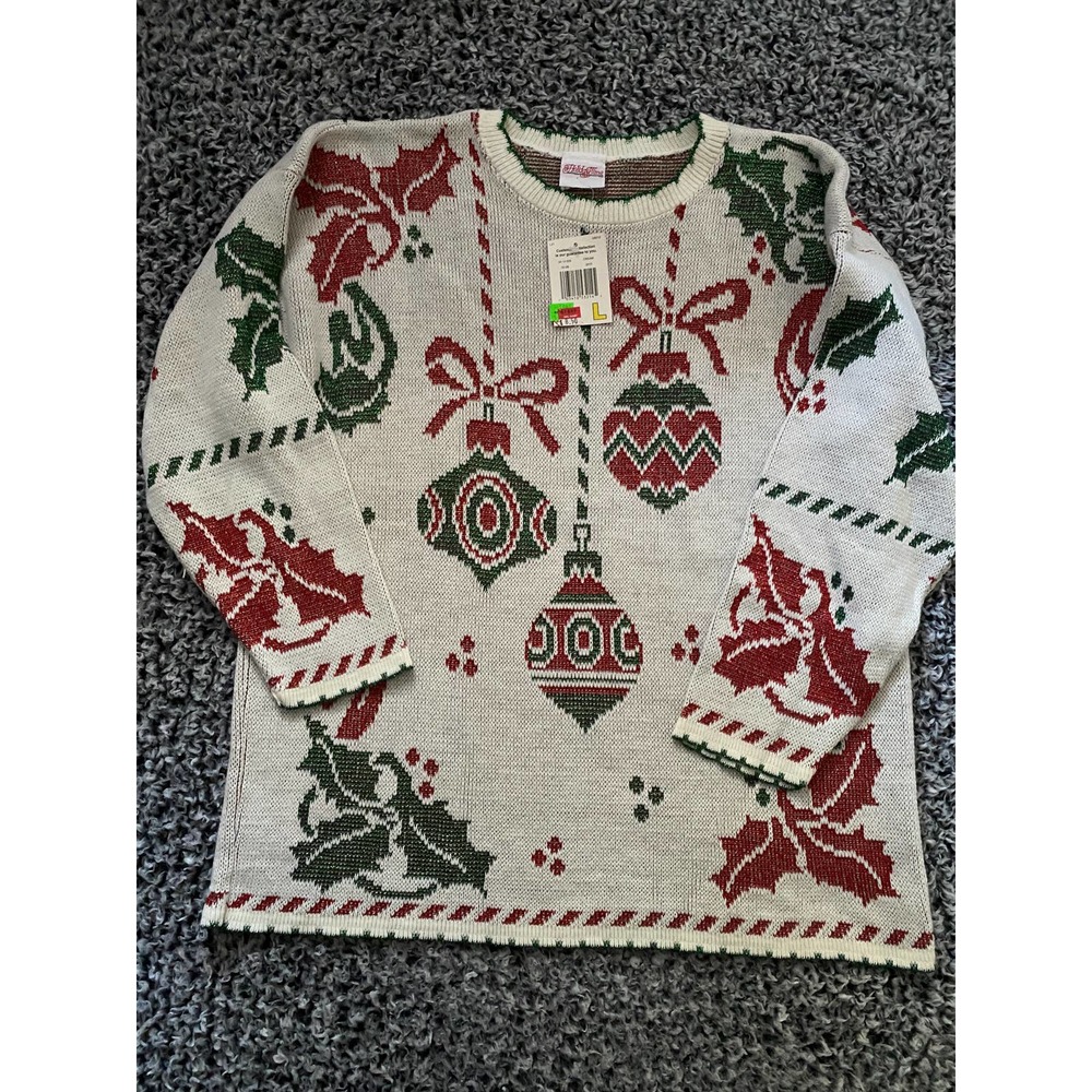 NWT Sparkly Christmas Sweater Women's Large
